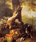 Dead Wall Art - Still Life with Dead Hare and Fruit